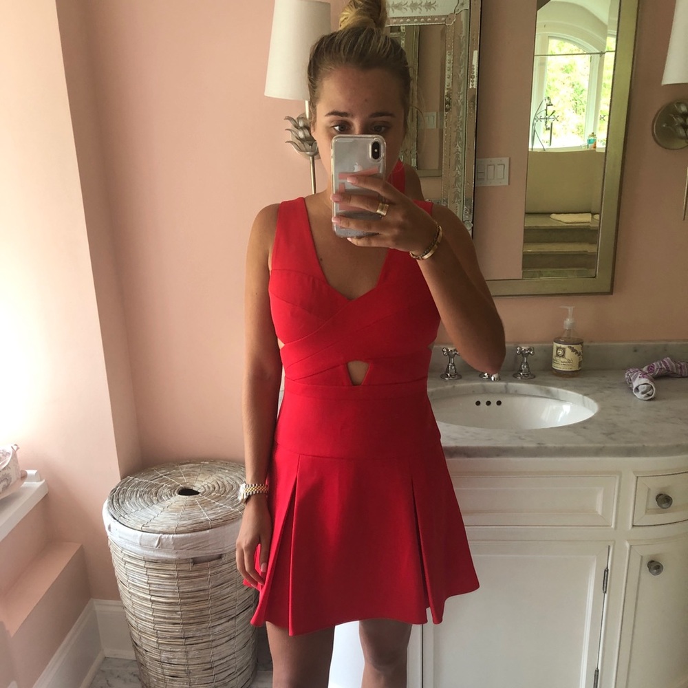 BCBG red dress